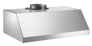 Front view of the Bertazzoni Professional Series 24" Stainless Steel Under Cabinet Range Hood