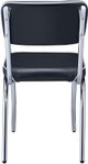 Coaster® Retro 2-Piece Black/Chrome Side Chairs-3