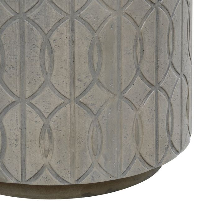 Sunset West Bazaar Trellis Aged Stone Glass Fiber Reinforced Concrete Outdoor End Table-1