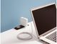 Vaughan-Bassett Bonanza White Laptop/Tablet Desk with Charging Station-3