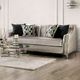 Furniture of America® Elicia 2-Piece Silver/Black Living Room Set-1