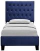 Emerald Home Amelia Navy Twin Upholstered Panel Bed-3