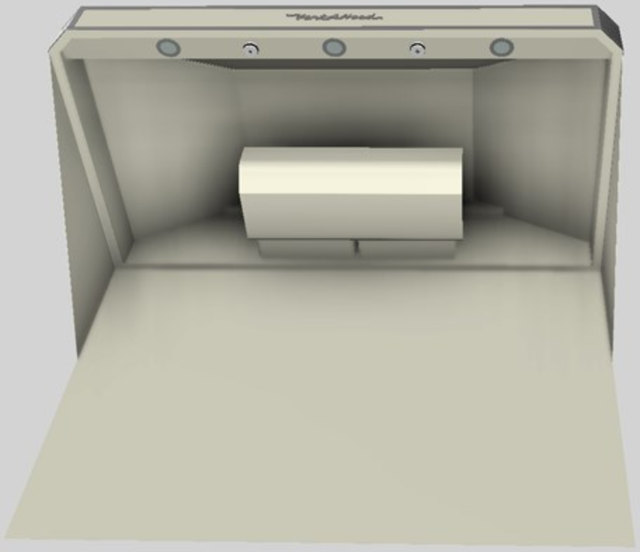 Vent-A-Hood® A Series 48" Biscuit Retro Style Wall Mounted Range Hood-3