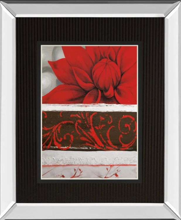 Classy Art Sumptuous Red by Jasmin Zara Copley Mirror Framed Wall Art-0