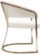 Diamond Sofa® Solstice Cream/Polished Gold Dining Chair-4