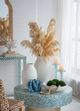 A & B Home Natural White Round Terracotta Vase-3