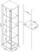 Coaster® Bellatrix Clear/Mango Display Cabinet-2