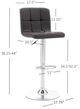Powell® Brandt Chocolate Adjustable Stool-2