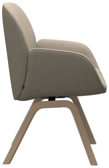 Stressless® by Ekornes® Customizable Bay Large Low Back Dining Arm Chair with Slanted Legs-2