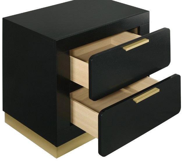 Coaster® Caraway Black Nightstand-2