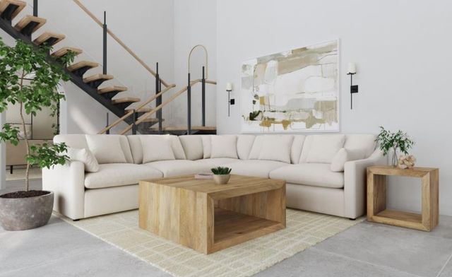 Coaster® Hobson 5-Piece Ivory Upholstered Modular Sectional-1