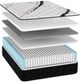 Southerland™ Bungalow 13.5" Wrapped Coil Medium Tight Top California King Mattress-2