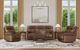 Flexsteel® Alexander Khaki Brown Power Reclining Sofa with Console, Power Headrest and Lumbar-2