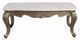 ACME Furniture Elozzol Beige Coffee Table with Antique Bronze Base-3