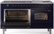 Ilve® Nostalgie II Series 60" Midnight Blue Pro Style Dual Fuel Range-2