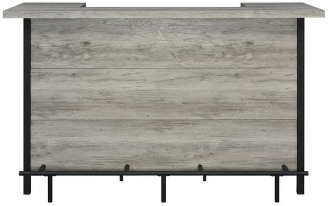 Coaster® Bellemore Grey Driftwood/Black Bar Unit with Footrest-2