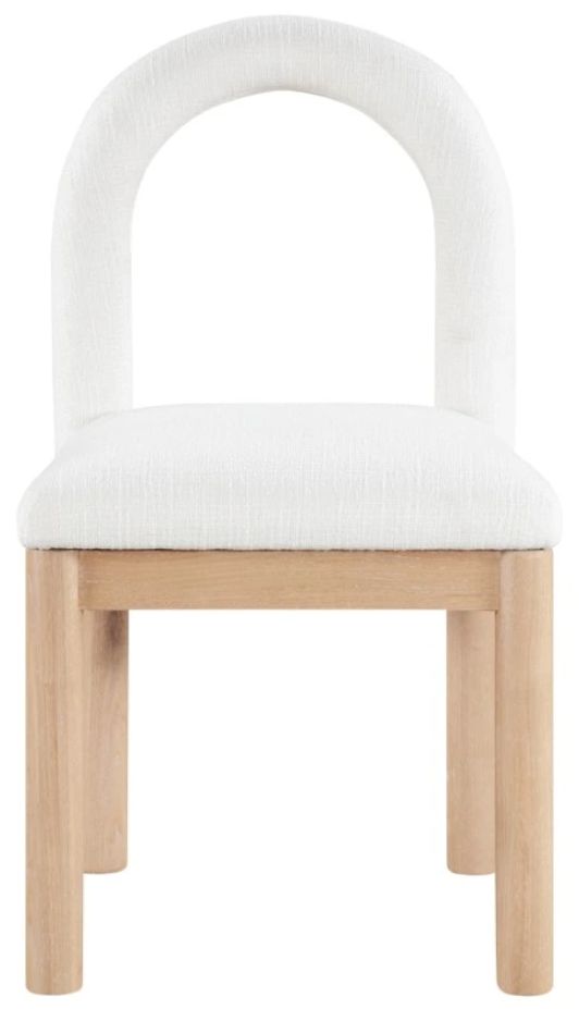 Meridian Furniture Conrad Cream/Natural Upholstered Dining Side Chair-1