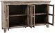 Jofran Inc. Rustic Shores Gray Wash 4-Door Low Accent Cabinet-3