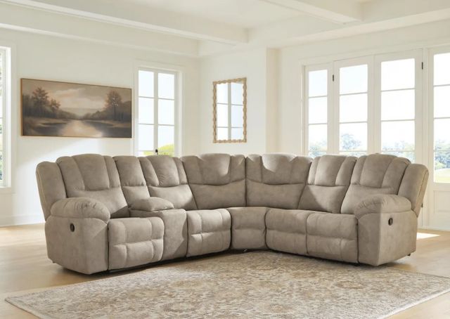 Signature Design by Ashley® Ravenswaye 3-Piece Birch Manual Reclining Sectional with Console-1