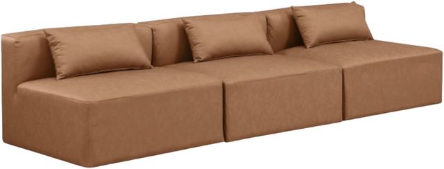 Meridian Furniture Cube 3-Piece Brown Sofa-0