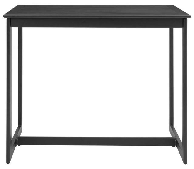 Zuo® Modern Midnight Black Aluminum Outdoor Wave Bar Table-1