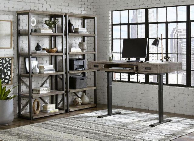aspenhome® Grayson Cinder Gray 60" Lift Desk-1