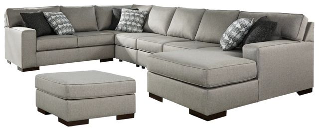 Benchcraft® Marsing Nuvella 6-Piece Slate Living Room Set-0