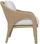 Uttermost® Kavali Honey/Oyster White Wicker Indoor-Outdoor Lounge Chair with Cushion-4