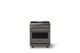 Viking® 5 Series 30" Damascus Gray Pro Style Dual Fuel (NG) Range with Brushed Brass Trim-0
