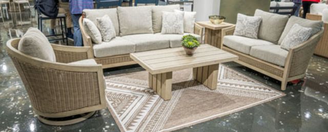 Signature Design by Ashley® Thunder Trails Beige/Light Gray Rectangular Cocktail Table-1