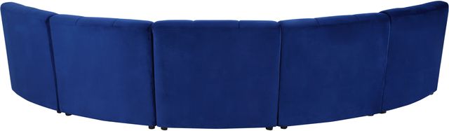 Meridian Furniture Limitless 5-Piece Navy Velvet Modular Sectional-3