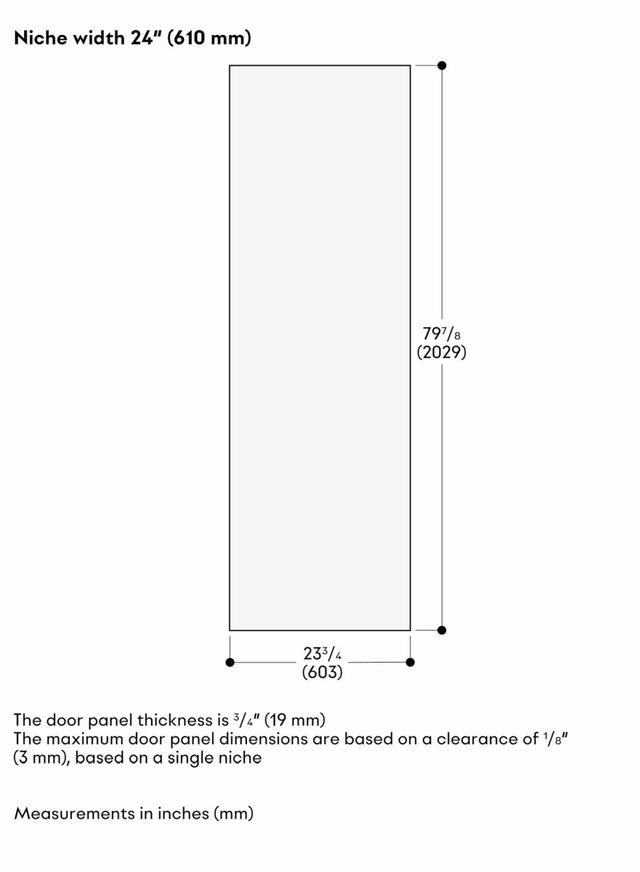 Gaggenau Vario Cooling Expressive Series 24" Dark Brushed Stainless Steel Door Panel-1