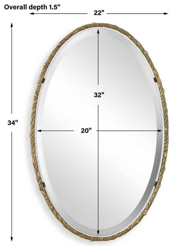 Uttermost® Twisted Branch Gold Oval Mirror-2
