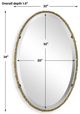 Uttermost® Twisted Branch Gold Oval Mirror-2