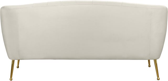 Meridian Furniture Tori Cream Velvet Loveseat-2