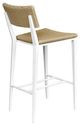 Uttermost® Calbas Honey/White Aluminum/Wicker Outdoor Bar Stool-5