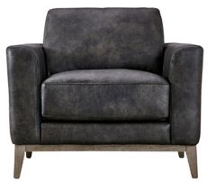Leather Italia™ Georgetowne Ramsey Storm Gray Chair