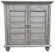 Lamps Per Se Gray 2-Door Shutter Cabinet-0