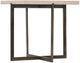Bernhardt Hathaway White End Table with Oil-Rubbed Bronze Base-0