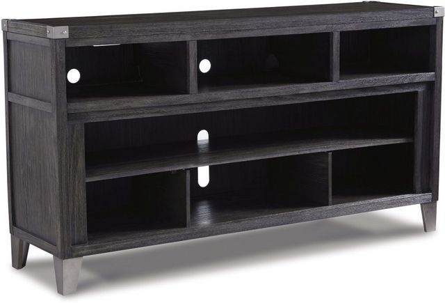 Signature Design by Ashley® Todoe Gray 65" TV Stand with Electric Fireplace-2