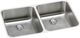 Elkay Lustertone® Classic Lustrous Satin 30-3/4" x 18-1/2" x 4-3/8" Double Bowl Undermount ADA Sink with Perfect Drain®-0