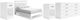 Signature Design by Ashley® Flannia 4-Piece White Full Panel Headboard Set-0