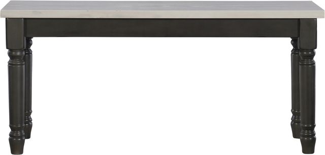 Powell® Willow Dark Gray/Smokey White Bench-2