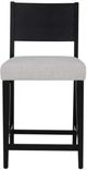 Powell® Cosgrove 2-Piece Black/Light Gray Upholstered Counter Stool Set-4