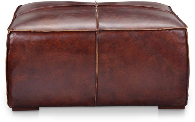 Moe's Home Collection Stamford Dark Brown Leather Coffee Table-1