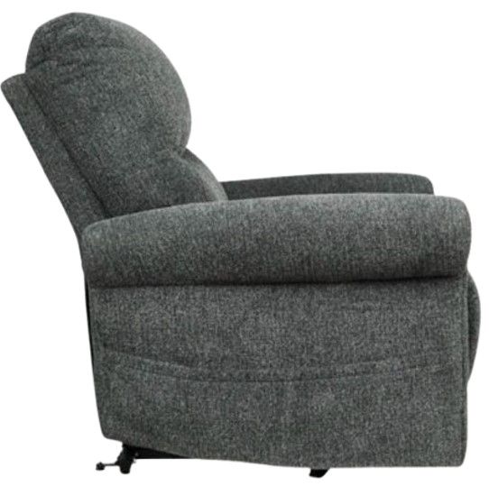 Signature Design by Ashley® Aureta Charcoal Power Lift Recliner-2