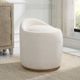 Uttermost® Swirl White Swivel Sheepskin Ottoman-1