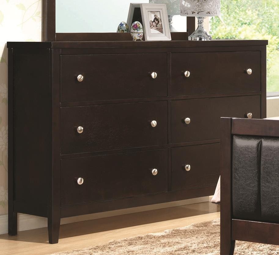 Coaster Carlton 5-Piece Cappuccino Queen Bedroom Set - Thumbnail 4
