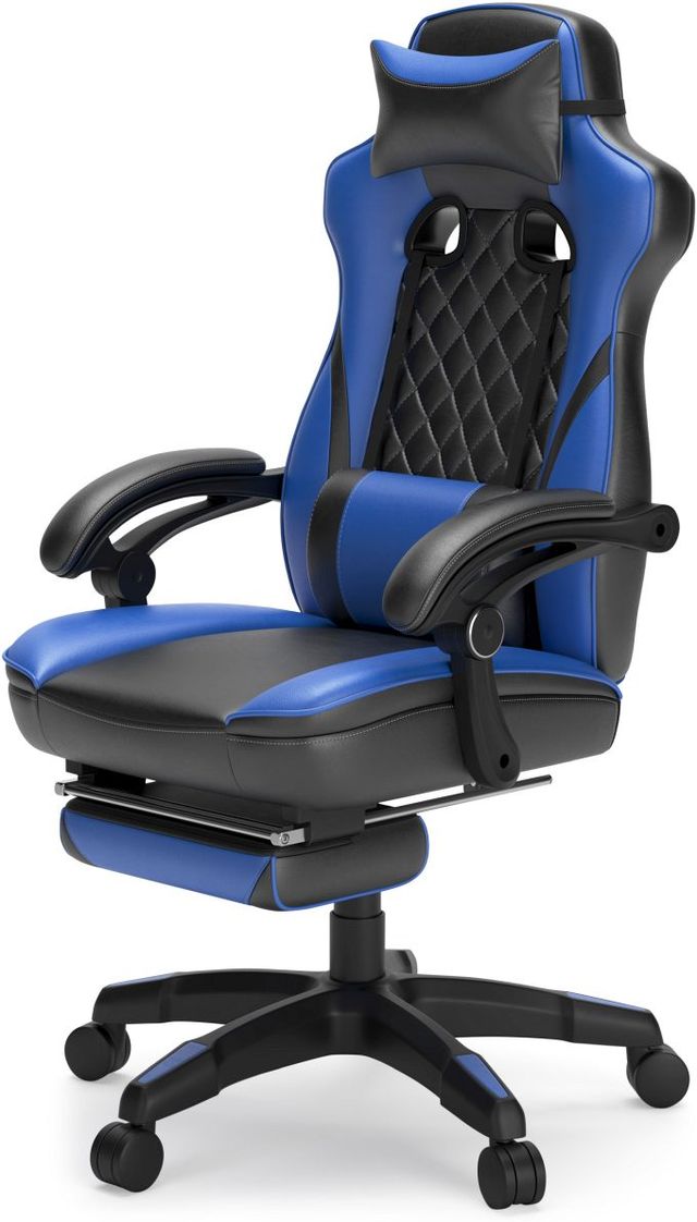 Signature Design by Ashley® Lynxtyn Black/Blue Office Swivel Desk Chair-2