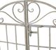 A & B Home White Jardine Garden Arch with Gate-3